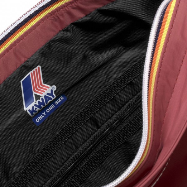 k-way donna borsa modello aisy k8125zw colore rosso mattone red brownish wnm