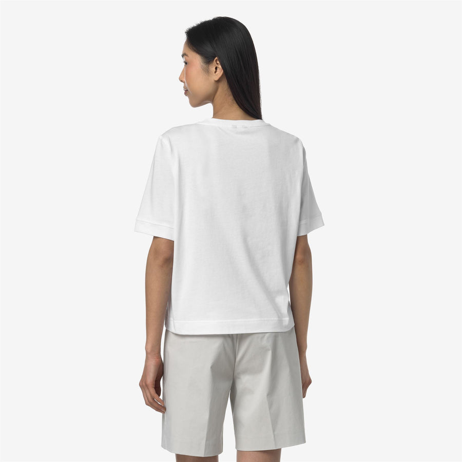 k-way donna maglietta modello selune jersey k2148ew colore white 001