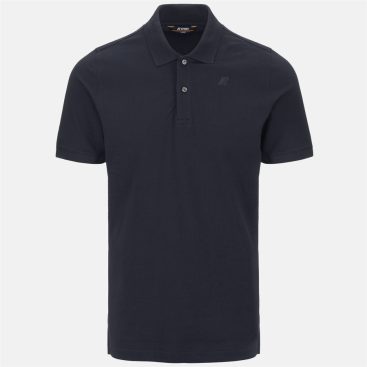 k-way uomo polo modello amedee k5127bw colore blue depht k89