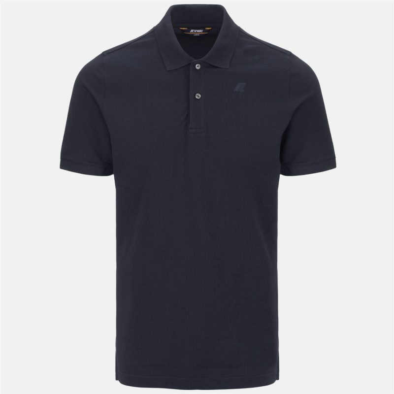 k-way uomo polo modello amedee k5127bw colore blue depht k89