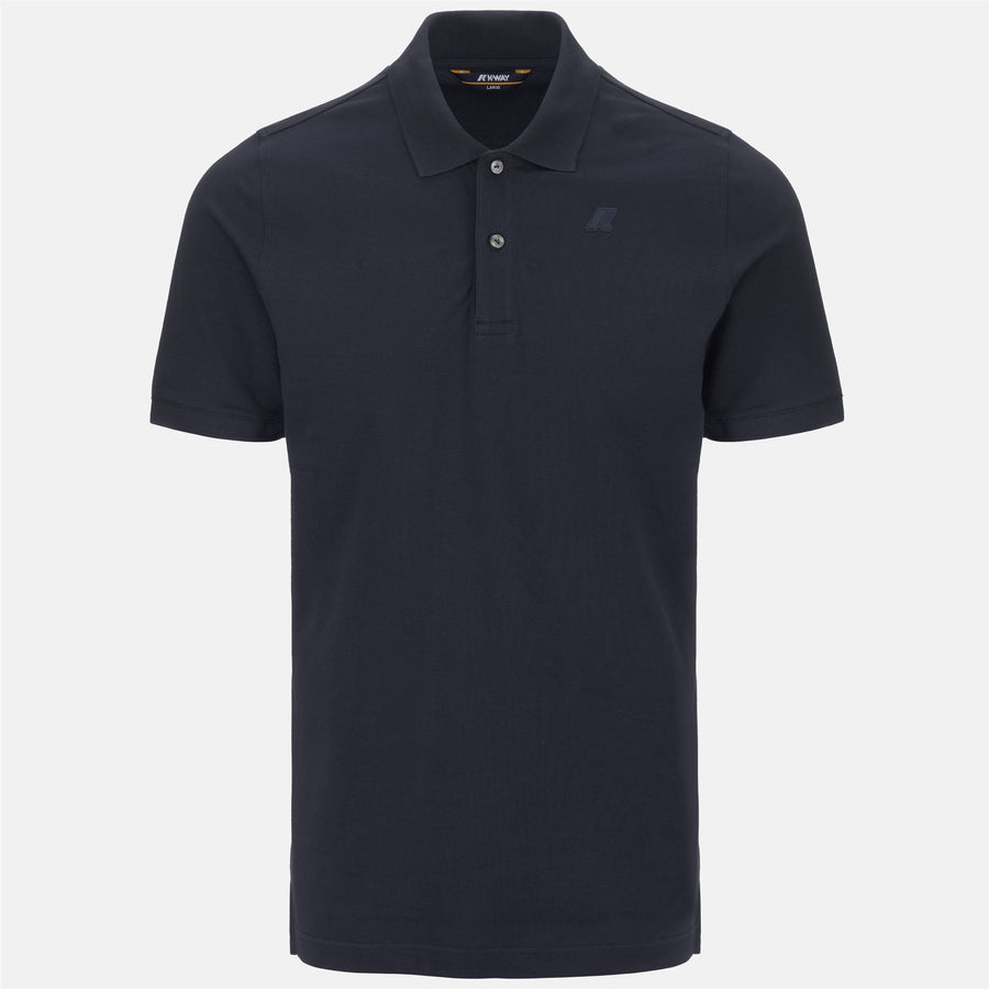 k-way uomo polo modello amedee k5127bw colore blue depht k89