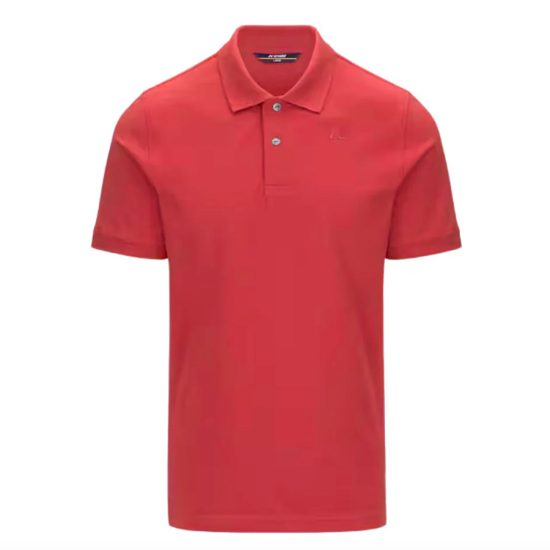 k-way uomo polo modello amedee k5127bw colore red jasper 703