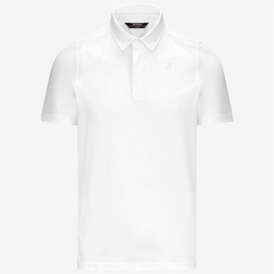 k-way uomo polo modello vincelle light stretch jersey k61419w colore white 001