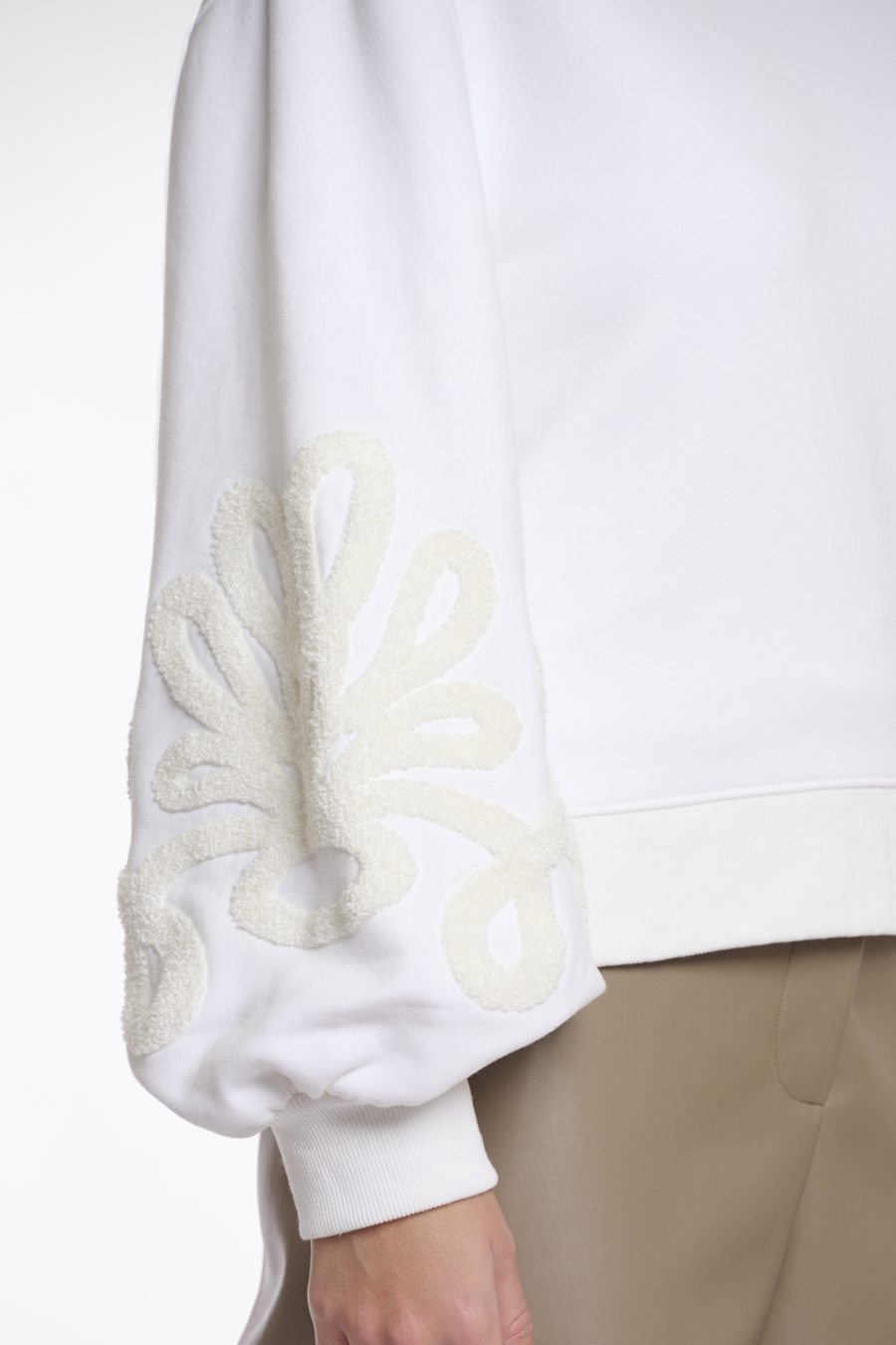 rino & pelle felpa girocollo modello quincy colore bianco 7002512 snow white