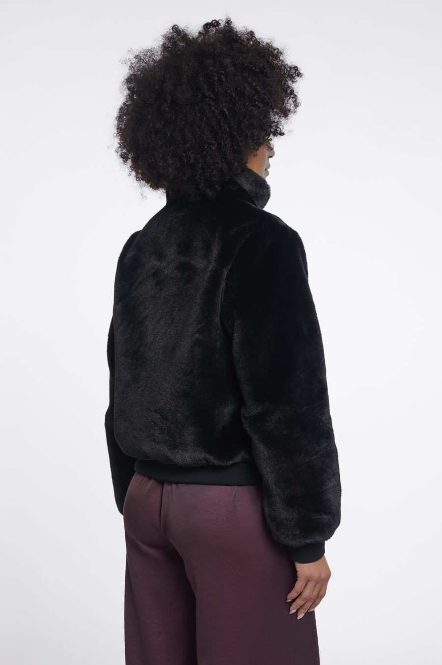 rino & pelle giacca modello ambra in ecopelliccia colore nero 7002611 black