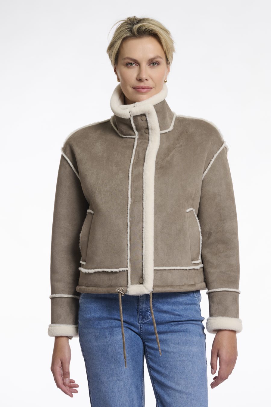 rino & pelle giacca beck colore grigio beige 7002511 pebble