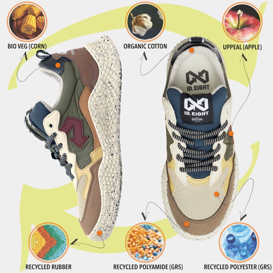 sneakers id eight modello hana colore frosted leaves