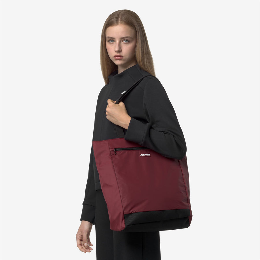 k-way donna borsa modello elliant-k7116nw colore rosso syrah wnn