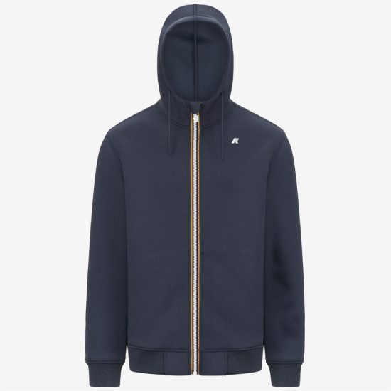 k-way uomo felpa modello rainer spacer k2141dw colore blue airforce 550