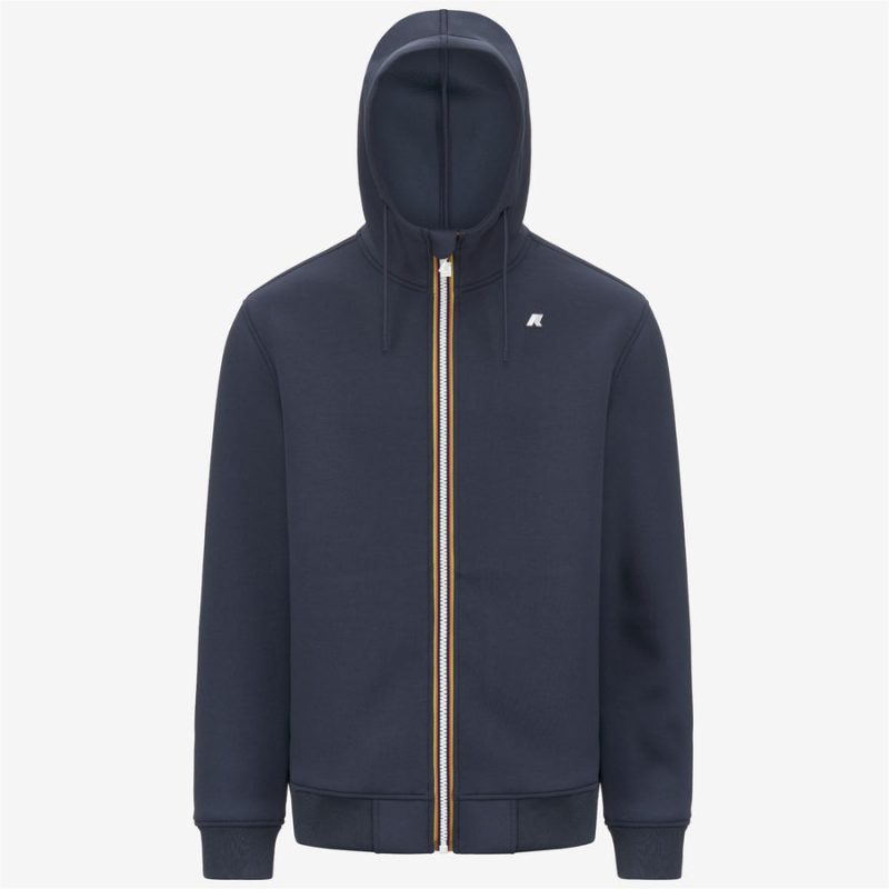 k-way uomo felpa modello rainer spacer k2141dw colore blue airforce 550