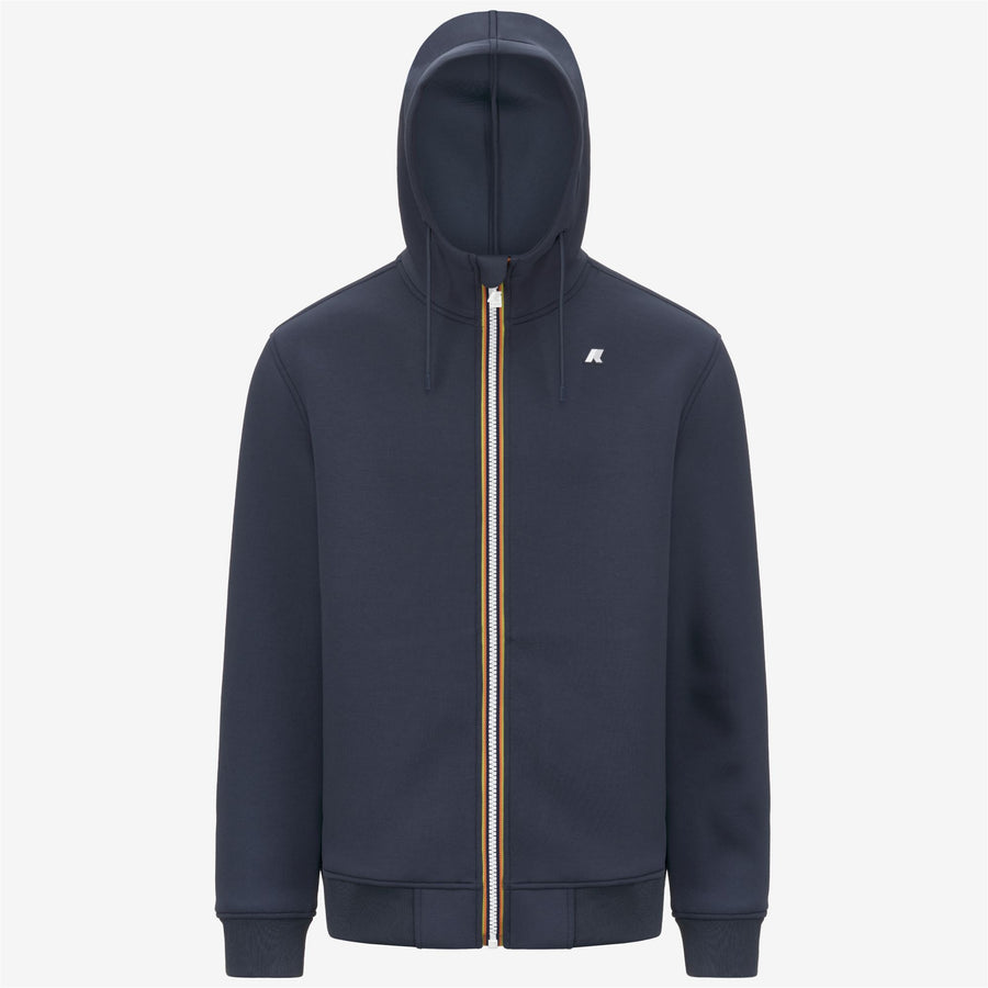 k-way uomo felpa modello rainer spacer k2141dw colore blue airforce 550
