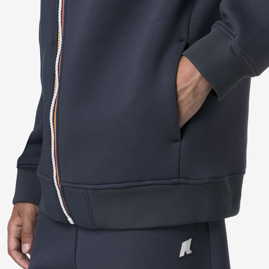 k-way uomo felpa modello rainer spacer k2141dw colore blue airforce 550