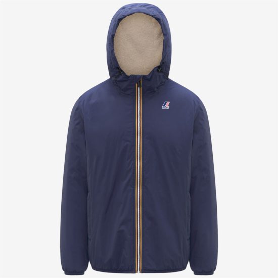 k-way uomo giubbino modello le vrai 4 0 claude colore blu cobalto 867