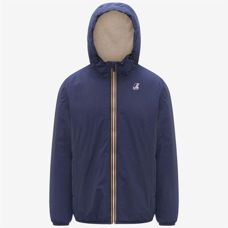 k-way uomo giubbino modello le vrai 4 0 claude colore blu cobalto 867