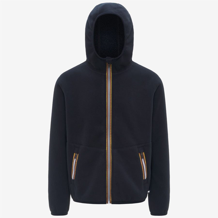 k-way uomo felpa modello jack sherpa polar reversibile k3132nw colore blu