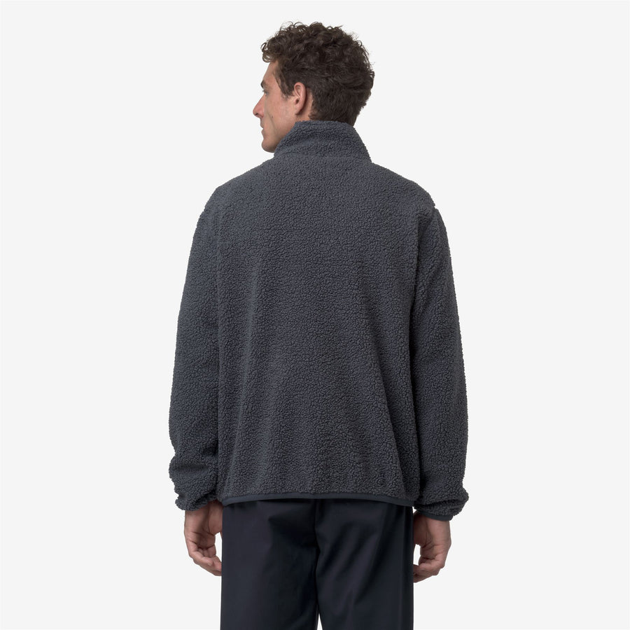 k-way uomo felpa modello pascal sherpa polar reversibile k3132pw colore blu aviazione