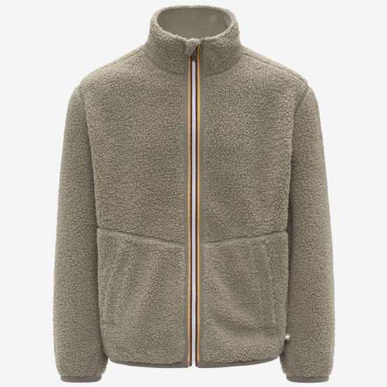 k-way uomo felpa modello pascal sherpa polar reversible k3132pw colore verde quercia b35