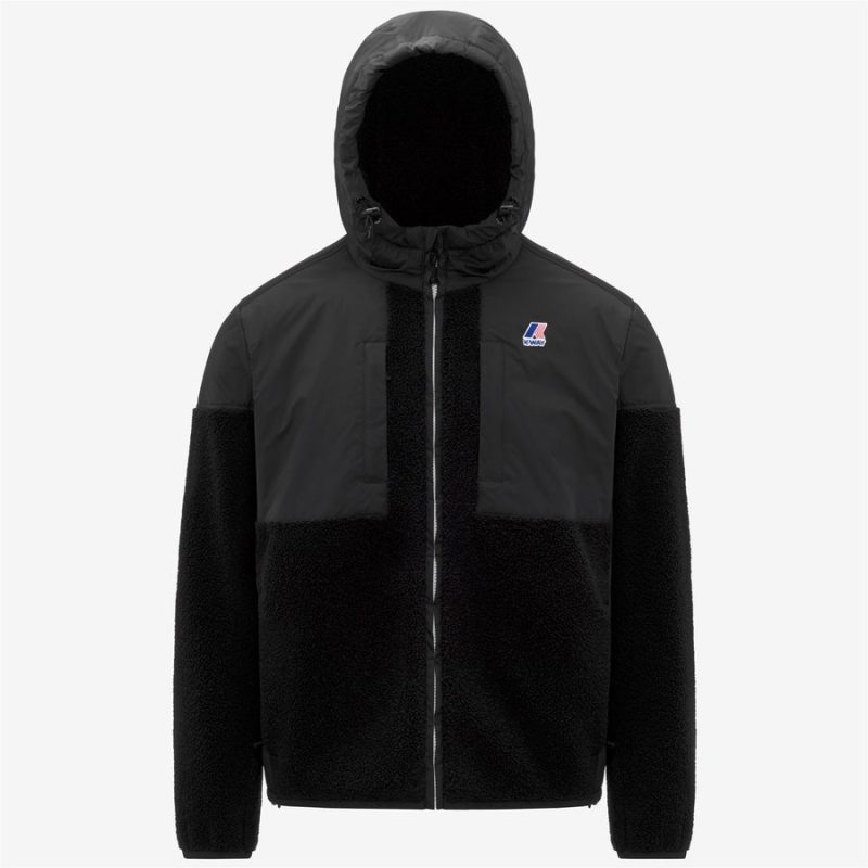 k-way uomo felpa modello samson 4.0 orsetto k5122sw colore nero