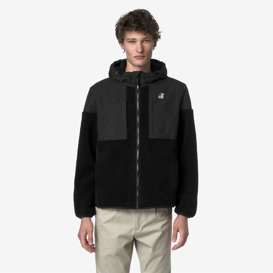 k-way uomo felpa modello samson 4.0 orsetto k5122sw colore nero