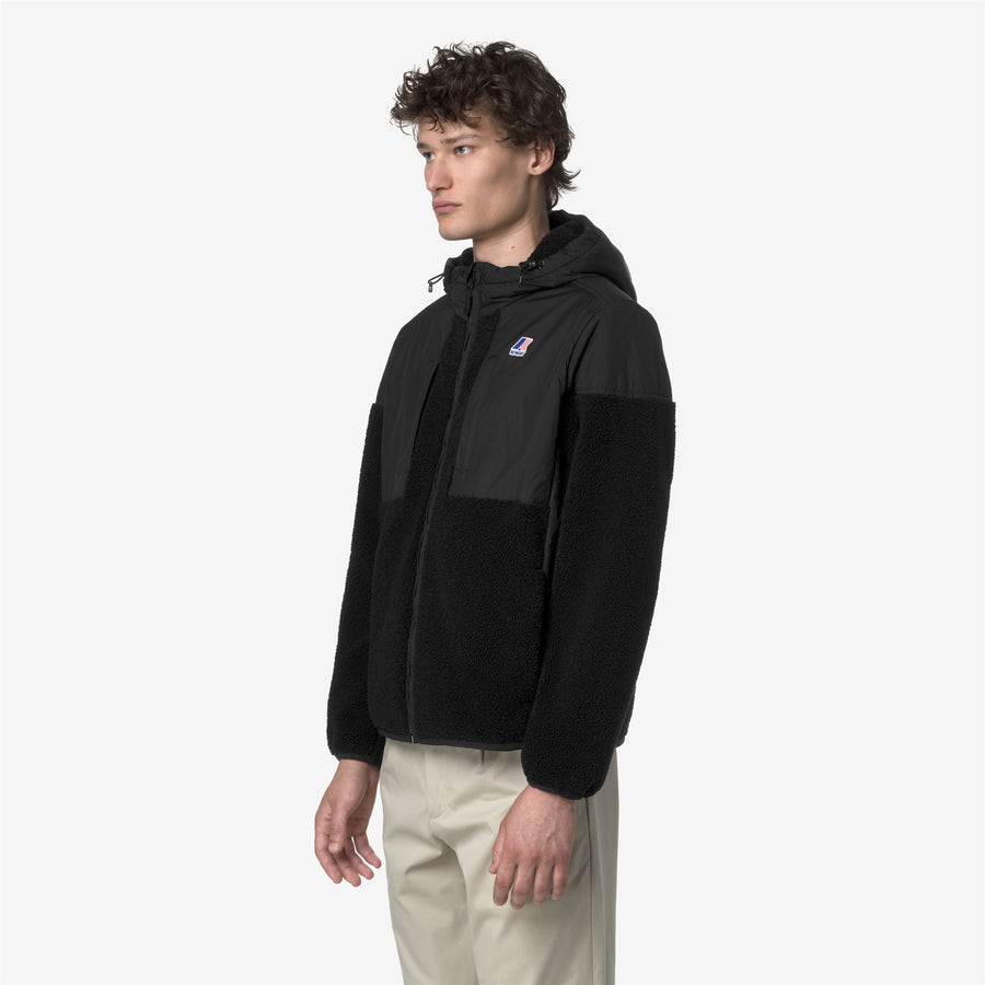 k-way uomo felpa modello samson 4.0 orsetto k5122sw colore nero