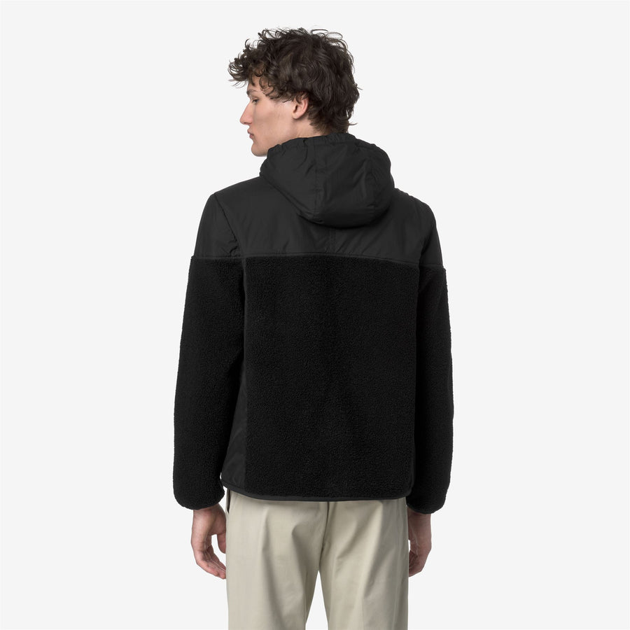 k-way uomo felpa modello samson 4.0 orsetto k5122sw colore nero