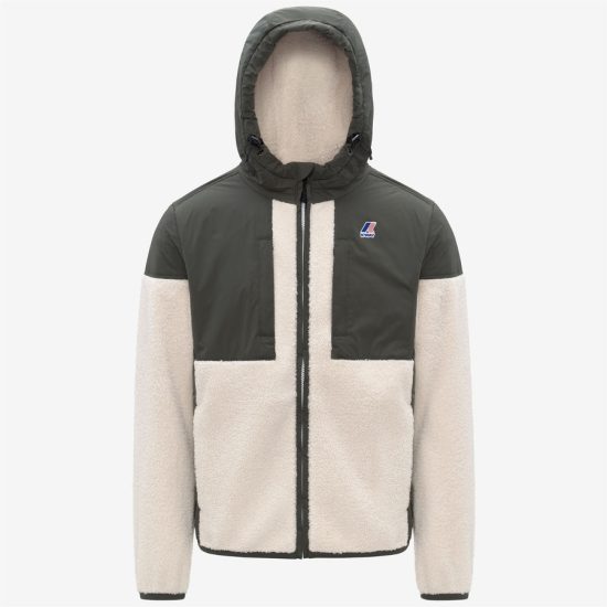 k-way uomo felpa samson 4.0 orsetto k5122sw colore verde