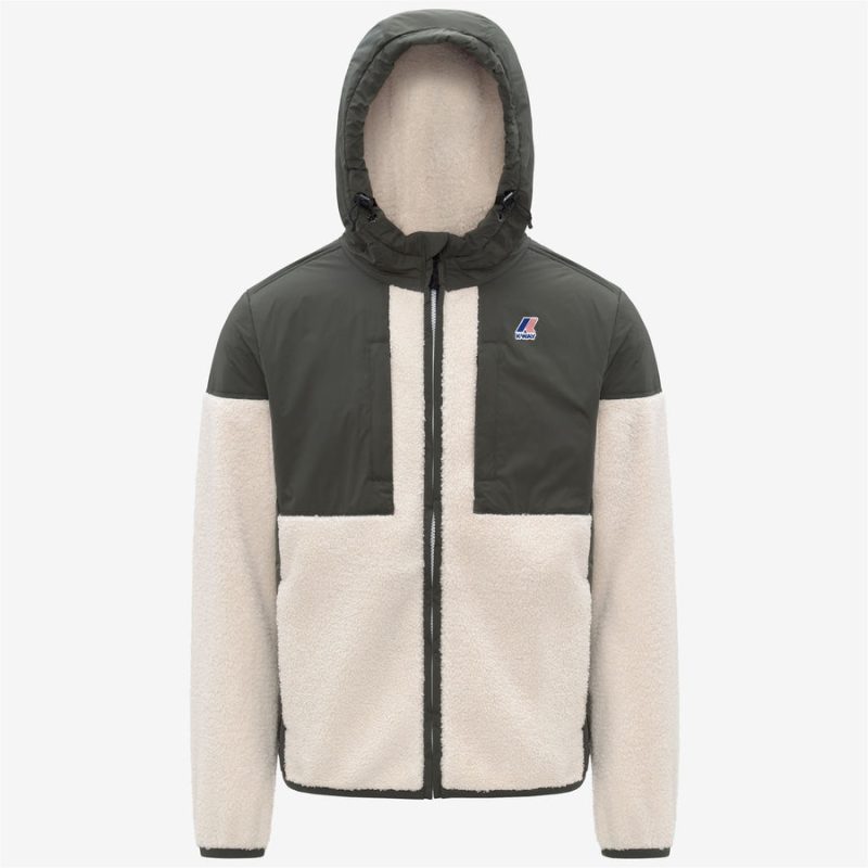 k-way uomo felpa samson 4.0 orsetto k5122sw colore verde