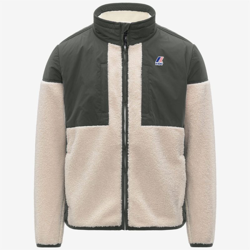 k-way uomo felpa modello sixte 4.0 orsetto k6133hw colore verde