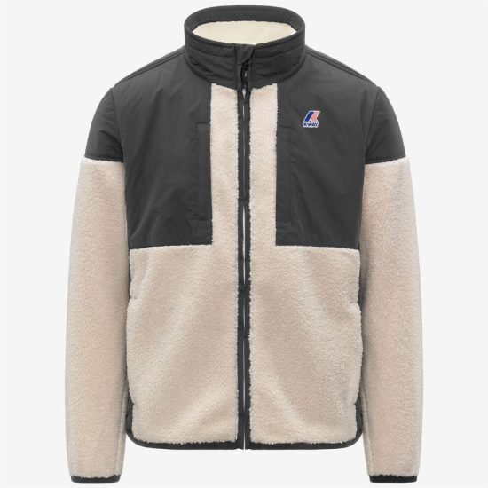 k-way uomo felpa modello sixte 4.0 orsetto k6133hw colore grigio