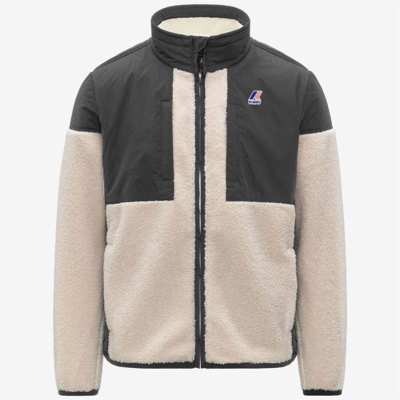 k-way uomo felpa modello sixte 4.0 orsetto k6133hw colore grigio