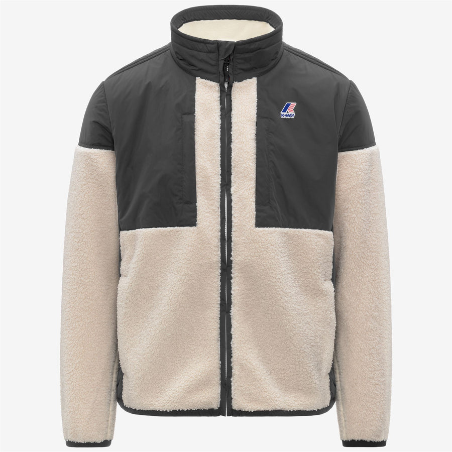 k-way uomo felpa modello sixte 4.0 orsetto k6133hw colore grigio