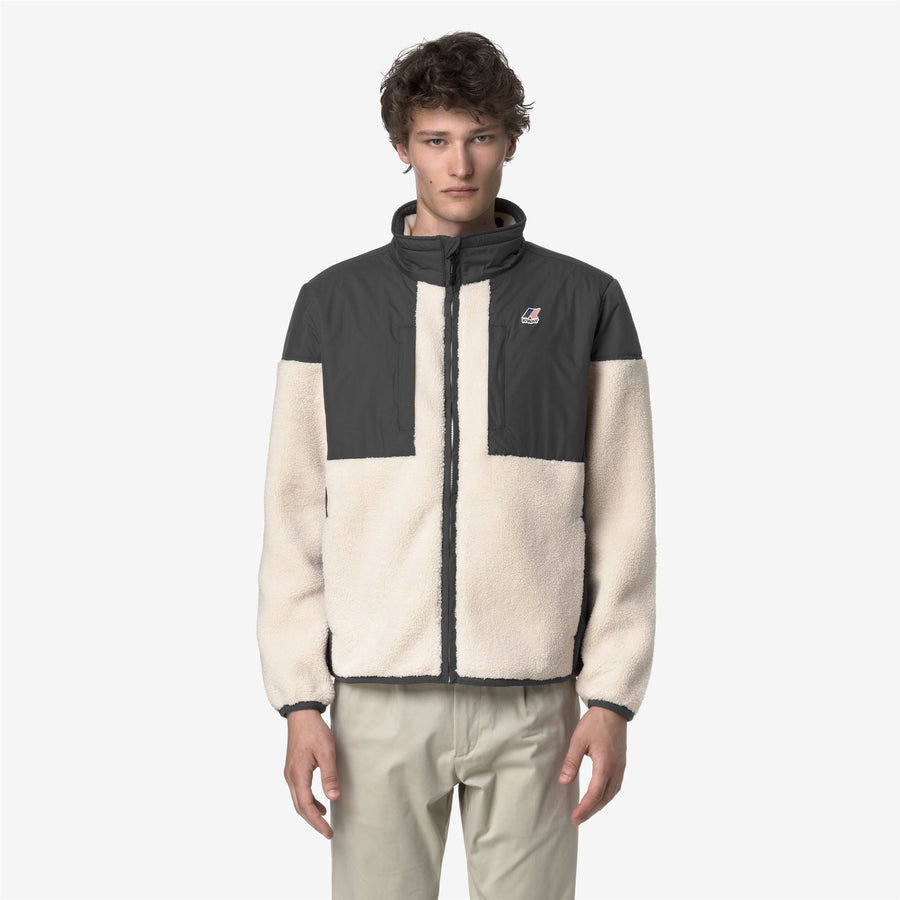 k-way uomo felpa modello sixte 4.0 orsetto k6133hw colore grigio