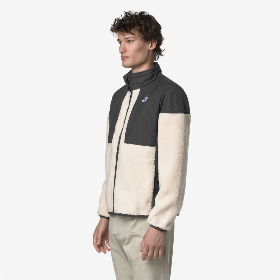 k-way uomo felpa modello sixte 4.0 orsetto k6133hw colore grigio