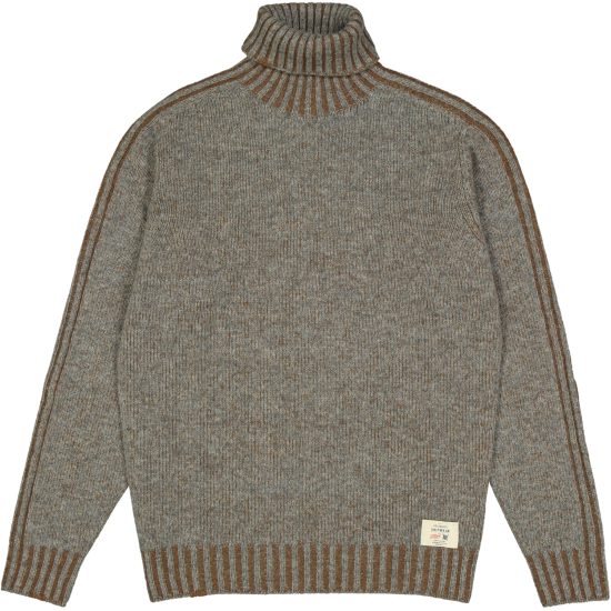 bob maglione dolcevita modello lizzie colore grigio tabacco