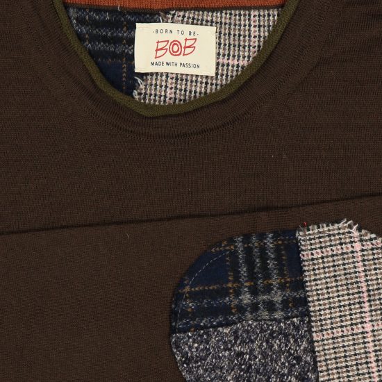 bob maglione girocollo modello davin colore moro