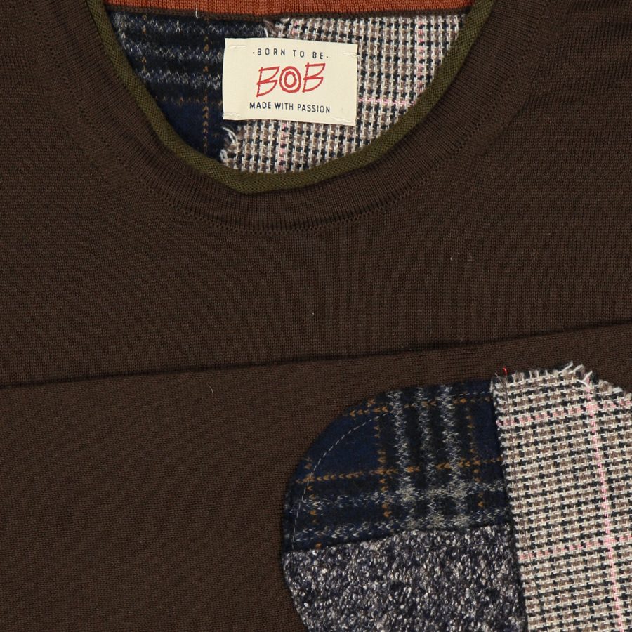 bob maglione girocollo modello davin colore moro
