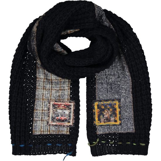 bob sciarpa modello beat beat colore blu