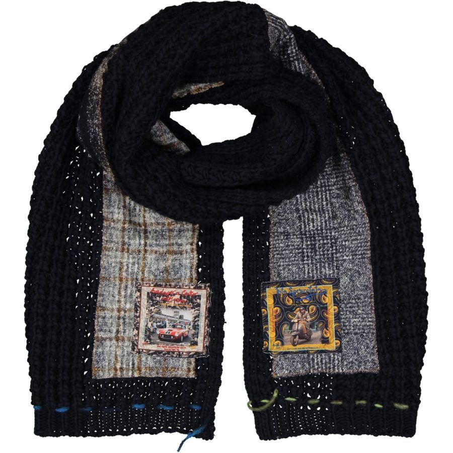 bob sciarpa modello beat beat colore blu