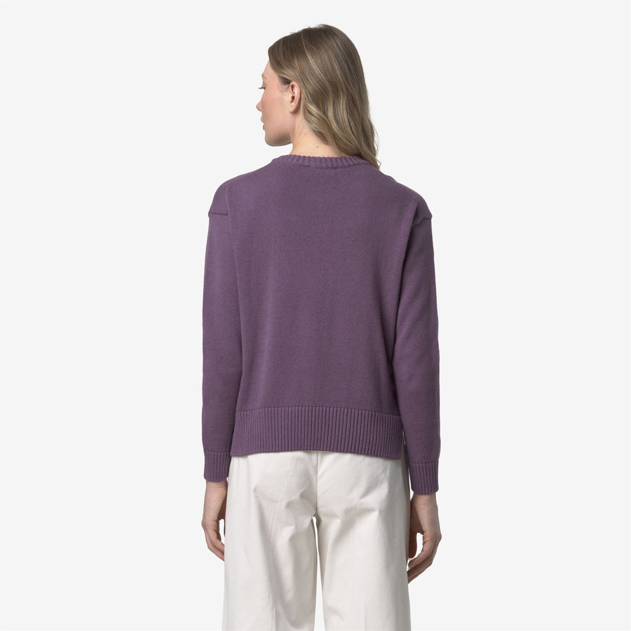 k-way donna maglia modello domitine cotton cashmere k81342w colore viola