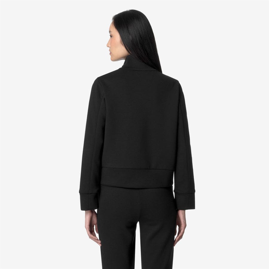k-way donna felpa modello alara light spacer k2132dw colore nero black pure usy