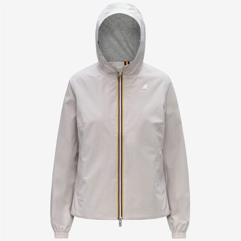 k-way donna modello lil 2.0 stretch poly jersey-k21347w colore beige lt 634