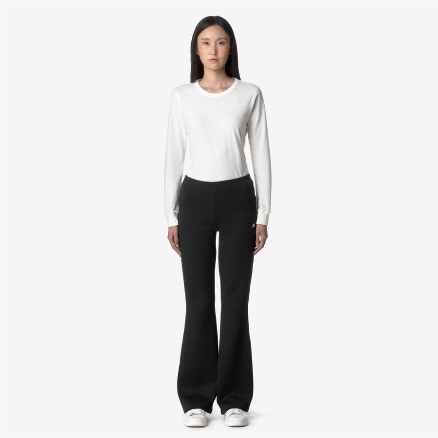 k-way donna pantalone modello jenny k2123nw light spacer colore nero black pure usy