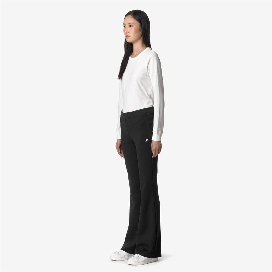 k-way donna pantalone modello jenny k2123nw light spacer colore nero black pure usy