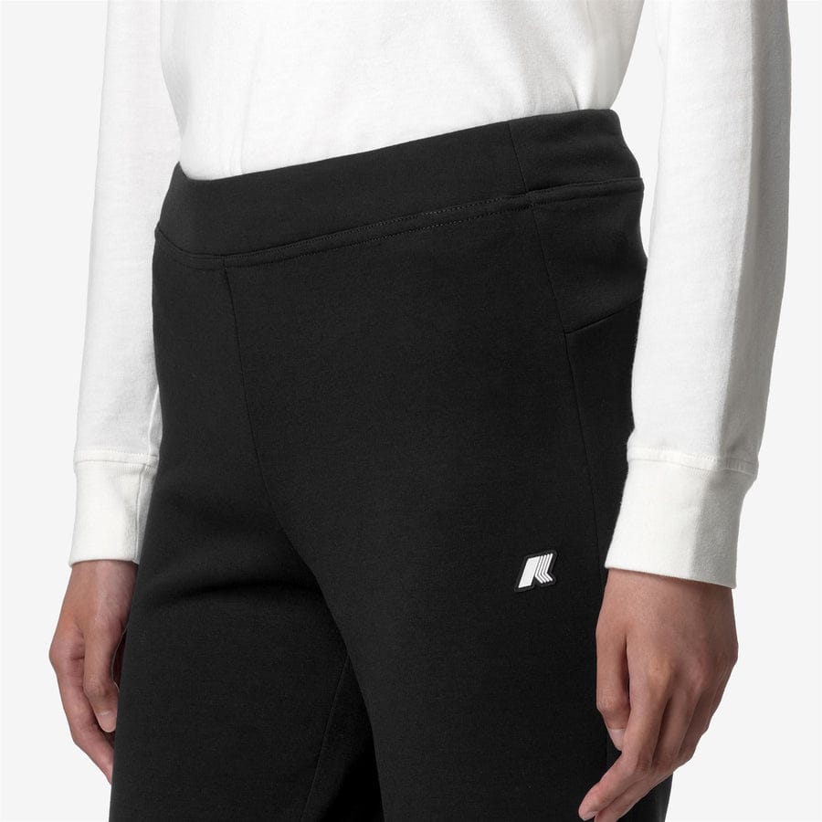 k-way donna pantalone modello jenny k2123nw light spacer colore nero black pure usy