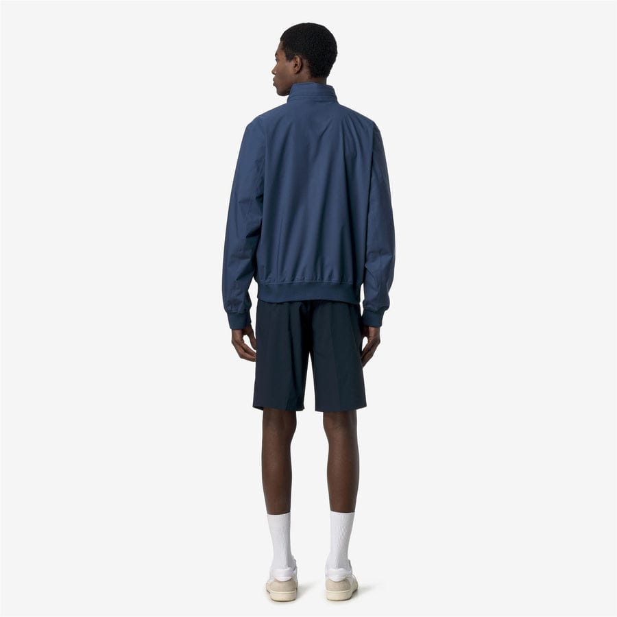 k-way uomo modello arsene stretch dot K3157bw colore blu insignia b67