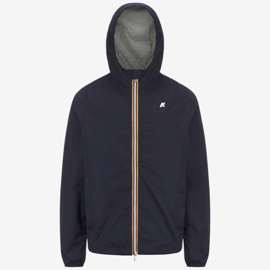 k-way uomo modello jack stretch nylon jersey k3123uw colore blue depth k89