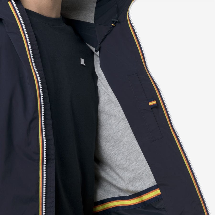 k-way uomo modello jack stretch nylon jersey k3123uw colore blue depth k89