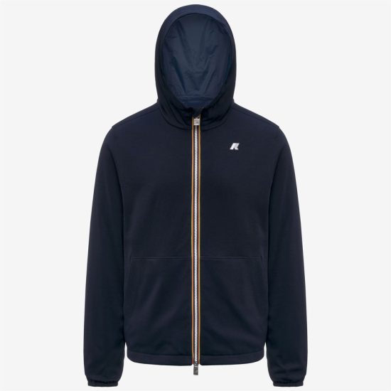 k-way uomo modello jake reversible interlock K8134TW colore blu C04