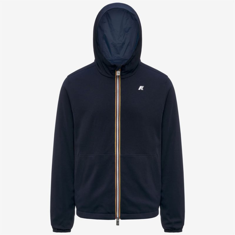 k-way uomo modello jake reversible interlock K8134TW colore blu C04