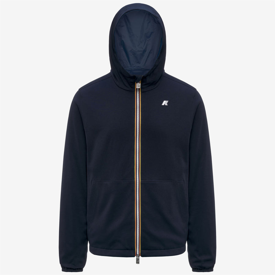 k-way uomo modello jake reversible interlock K8134TW colore blu C04